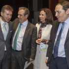 Lacalle, Aguilar, Martínez y Sáez Aguado en la inauguración del congreso.-ISRAEL L. MURILLO