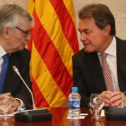 El fiscal general del Estado, Eduardo Torres-Dulce, y el 'president' de la Generalitat, Artur Mas, el pasado 8 de julio.-Foto: JORDI BEDMAR