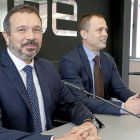 Miguel Rego, junto al director de operaciones del Incibe, Alberto Hernández, en una imagen de archivo.-Ical