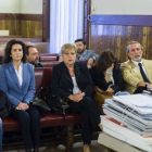 Betoret, Such, Martínez, Correa y Crespo, este martes en el inicio del juicio por las contrataciones de Fitur.-Foto: MIGUEL LORENZO