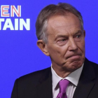 Tony Blair, en su discurso en Londres.-TOBY MELVILLE
