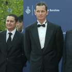 El rey emérito, Juan Carlos I, en una imagen del 2006, junto a su yerno Iñaki Urdangarín y Corinna.-GTRESONLINE