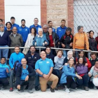 Foto de familia del acto finalizado en Rabé de las Calzadas.-CB MIRAFLORES
