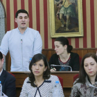 Concejales de Imagina y PSOE en uno de los Plenos del Ayuntamiento.-ISRAEL L. MURILLO
