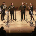 El Frühbeck de Burgos inauguró el curso ayer con un concierto de la Argovia Philarmonic de Suiza, otros músicos y profesores del centro.-Raúl Ochoa