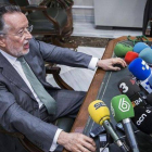 El vicealcalde de Valencia, Alfonso Grau, en una rueda de prensa.-Foto: MIGUEL LORENZO
