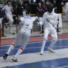 El burgalés Iñigo Eguiluz busca un tocado durante el torneo regional.-SANTI OTERO