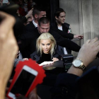 Kim Kardashian, a su llegada al desfile de Balmain en la Semana de la Moda de París.-Foto: SERVICIO ESPECIAL