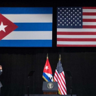 Obama, tras su discurso en el teatro Alicia Alonso de La Habana.-AFP / NICHOLAS KAMM