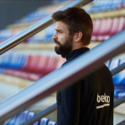 Piqué, durante un entrenamiento, el pasado día 23.-EFE / ALEJANDRO GARCIA