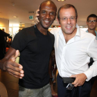 Abidal y Rosell, en un viaje a Mónaco.-/ MIGUEL RUIZ (FCB)