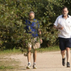 Mariano Rajoy, de caminata por Galicia, una actividad que quiere practicar también en sus vacaciones navideñas.-SALVADOR SAS