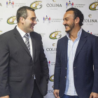 Leví Moreno y César Colina presentaron ayer el acuerdo de patrocinio-Santi Otero