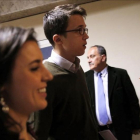 Íñigo Errejón e Irene Montero, entran a la Junta de Portavoces del Congreso.-JOSE LUIS ROCA