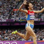 La rusa Maria Savinova, campeona olímpica de 800 metros en Londres 2012, de quien la AMA recomienda la suspensión de por vida.-AP / MATT DUNHAM