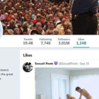 Captura de los me gusta de la cuenta de Twitter de Ted Cruz con el vídeo porno.-EL PERIÓDICO