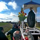 'El Santito' sólo sale este día del Monasterio de las Dominicas de Caleruega, que le custodian todo el año.-ECB