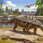 El ucraniano Sergey Krasovsky ha ganado el XII Concurso Internacional de Ilustraciones Científicas de Dinosaurios con este trabajo. ECB