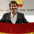 Rafa Nadal, el día de su elección como abanderado de los Juegos.-BALLESTEROS / EFE