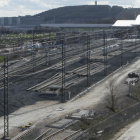 Estado actual de las obras de adaptación de la vía en la estación Rosa de Lima.-RAÚL G. OCHOA