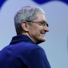Tim Cook, CEO de Apple se opone a la decisión judicial de desencriptar el iPhone.-JUSTIN SULLIVAN