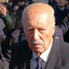 La llegada del golpista Antonio Tejero a la concentración franquista Mingorrubio.-JUAN FERNÁNDEZ