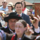 El alcalde de Burgos, Daniel de la Rosa, durante un acto de las fiestas.-RAÚL G. OCHOA