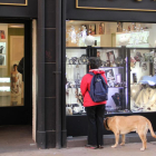 Una persona observa un escaparate de una tienda.-ISRAEL L. MURILLO