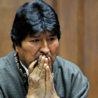 El expresidente de Bolivia Evo Morales, el pasado 27 de noviembre durante una charla con periodistas en México.-CLAUDIO CRUZ (AFP)