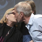 Carrie Fisher y Harrison Ford, hace un par de años.-AP / RICHARD SHOTWELL
