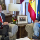García-Page y García Molina en el Palacio de Fuensalida, Toledo.-ISMAEL HERRERO /EFE