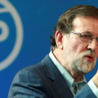 El presidente del Gobierno, Mariano Rajoy, en un acto del PP.-EFE