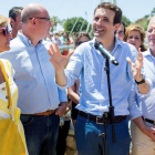 Pablo Casado, este domingo en un acto con militantes en Fuengirola (Málaga).-EFE