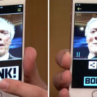 Selfi de Clint Eastwood con la 'app' Bonk.-VIDEOTAPE