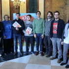 El representante de Summa Platea, Lopidana, Martínez, Saiz, Santamarina, Moreno, García y Rodríguez.-Jaime Carazo