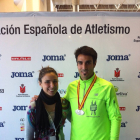 Diego Ruiz posa con la medalla de plata conseguida en el Nacional-ECB