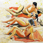 Uno de los cuadros del piso superior del Arco de Santa María.-Raúl Ochoa