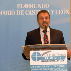 Miguel Rego, durante la inauguración de El Club de Prensa.-Pablo Requejo