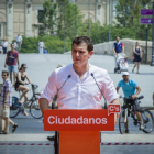 Albert Rivera, durante el mitin de Ciudadanos en Valencia.-MIGUEL LORENZO