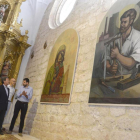 La iglesia acoge ambas obras ya en la localidad, tras ser rescatadas antes de la demolición del viejo hospital.-R.O.
