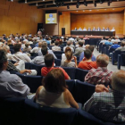 Los abonados y aficionados del CB Tizona acudieron en buen número a la asamblea informativa a la que les convocó la directiva-Raúl G. Ochoa