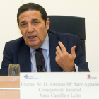 El consejero de Sanidad, Antonio María Sáez Aguado-Ical