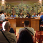 Peña presidió su primer Pleno Municipal tras acceder al cargo de alcalde de Briviesca.-G.G.