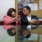 Cristina Narobona y Pedro Sánchez.-JOSE LUIS ROCA
