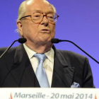 Jean-Marie Le Pen, durante una intervención en un mitin del FN en Marsella.-AFP / FRANCK PENNANT