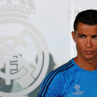 Cristiano Ronaldo, en la ciudad deportiva de Valdebebas.-REUTERS / ANDREA COMAS