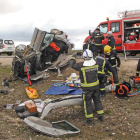 El guardarrail instalado en el carril sentido Miranda evitó un siniestro de mayor gravedad.-G. G.