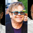 Domenico Dolce, Eltoh John y Stefano Gabbana.-