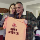 Jimena Bañuelos y el cantante Lorca se aliaron ayer para concienciar al público sobre la donación de médula.-RAÚL G. OCHOA