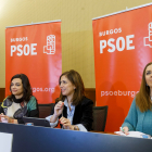 Virginia Barcones participó en el encuentro con los responsables comarcales del PSOE de Burgos. SANTI OTERO